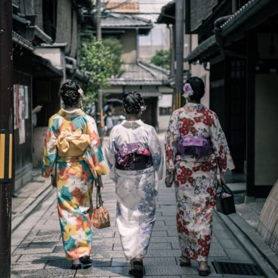 Kimono ladies Kyoto Japan